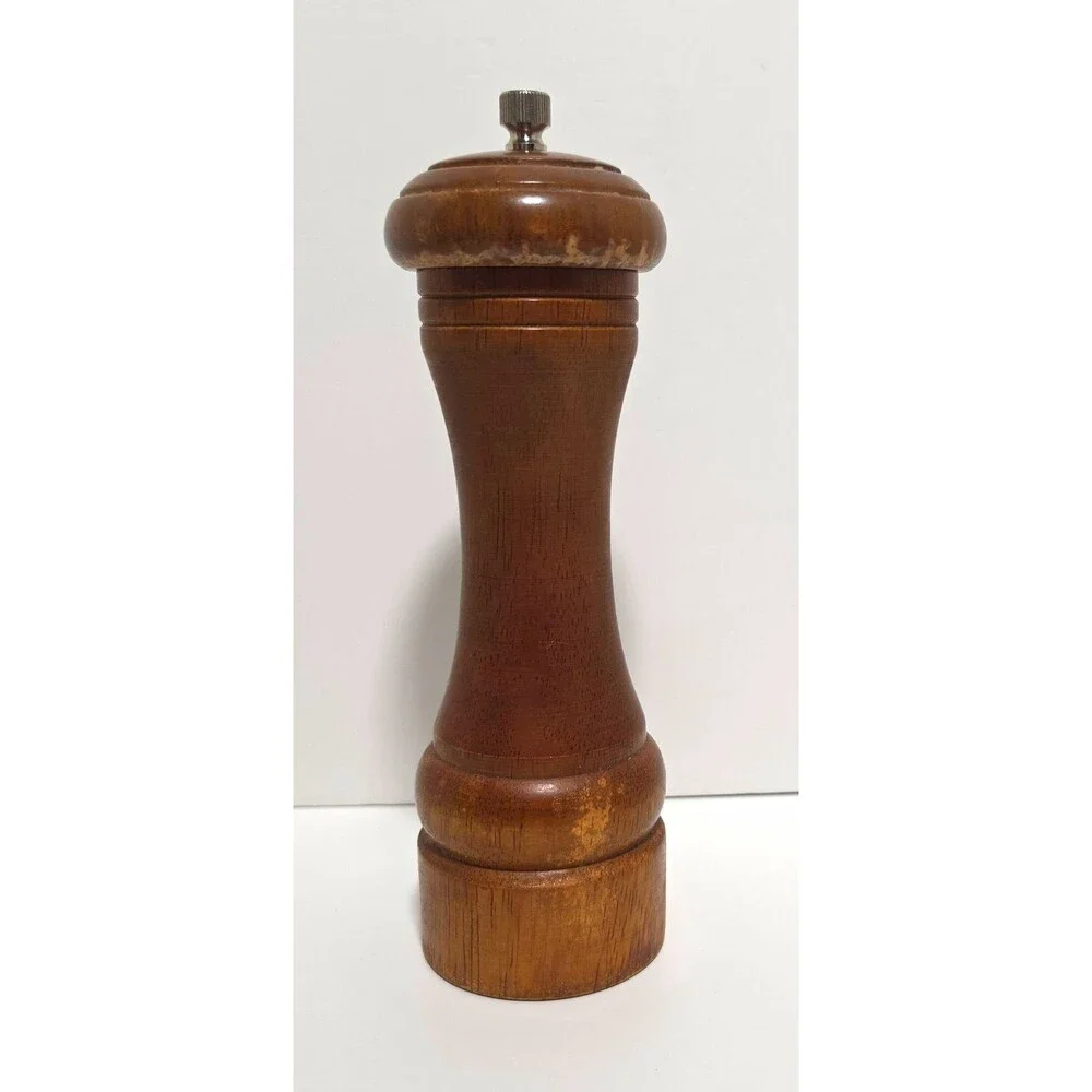 Olde Thompson London Steel Wood/Metal Pepper Mill Grinder Brown/Silver 7in
